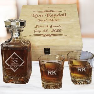 Decanter and Rocks Glasses Gift Set